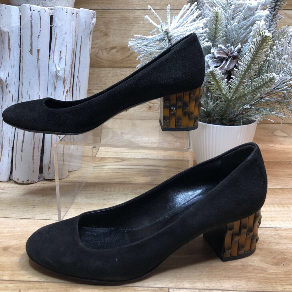 36/6 SUEDE BAMBOO HEEL