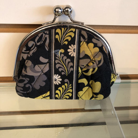 PRINTED QUILTED KISSLOCK COIN POUCH