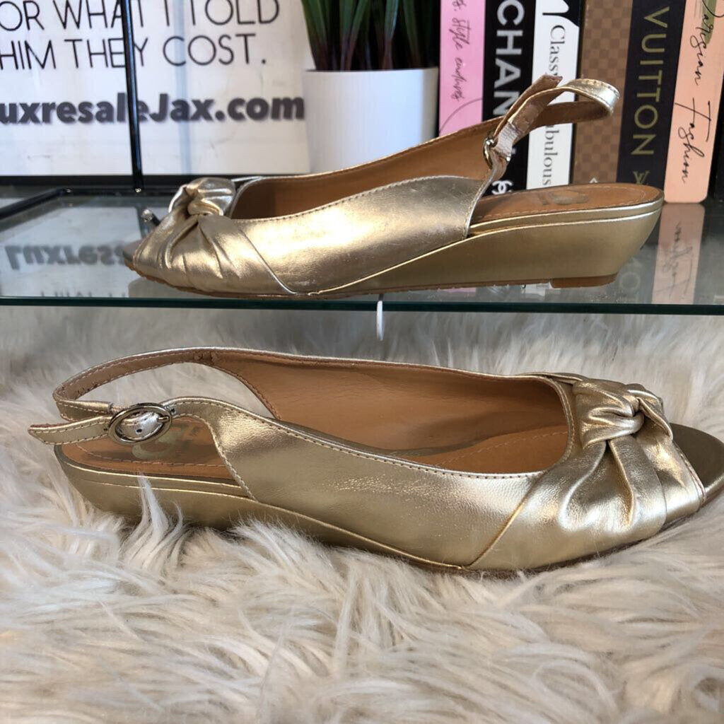 10M PEEPTOE SLINGBACK FLAT