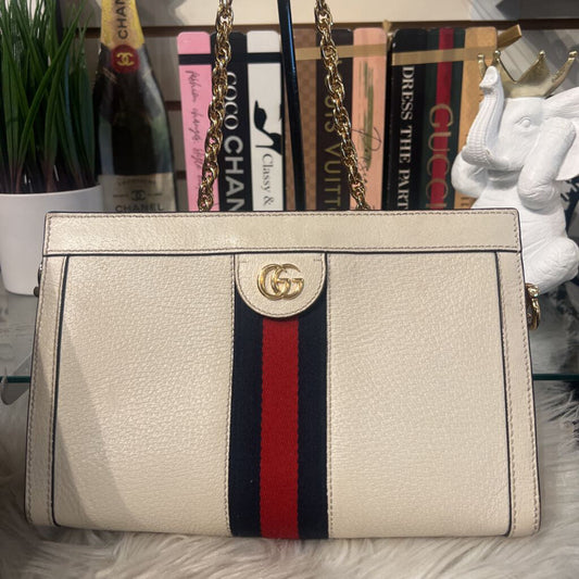 GUCCI OPHIDIA SMALL CHAIN SHOULDER BAG