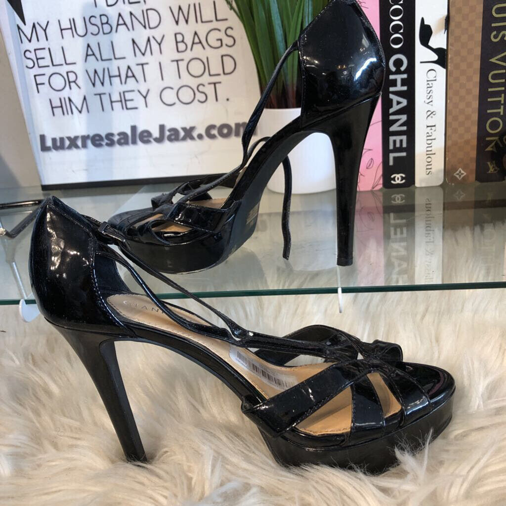 8M PATENT PLATFORM HEEL