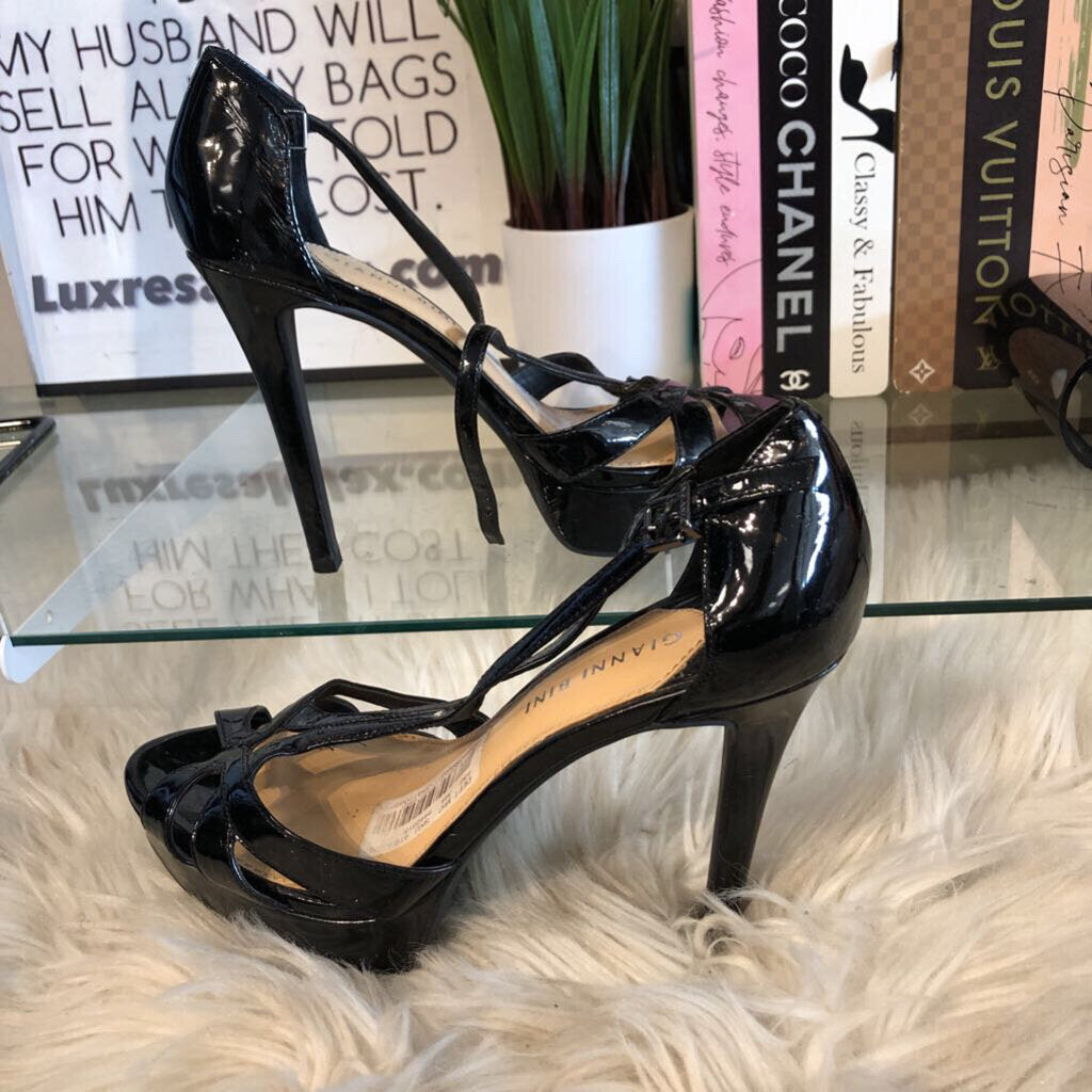 8M PATENT PLATFORM HEEL