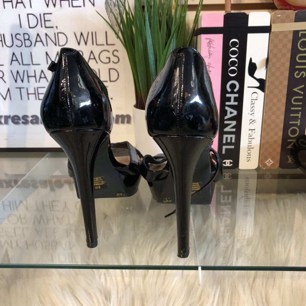 8M PATENT PLATFORM HEEL