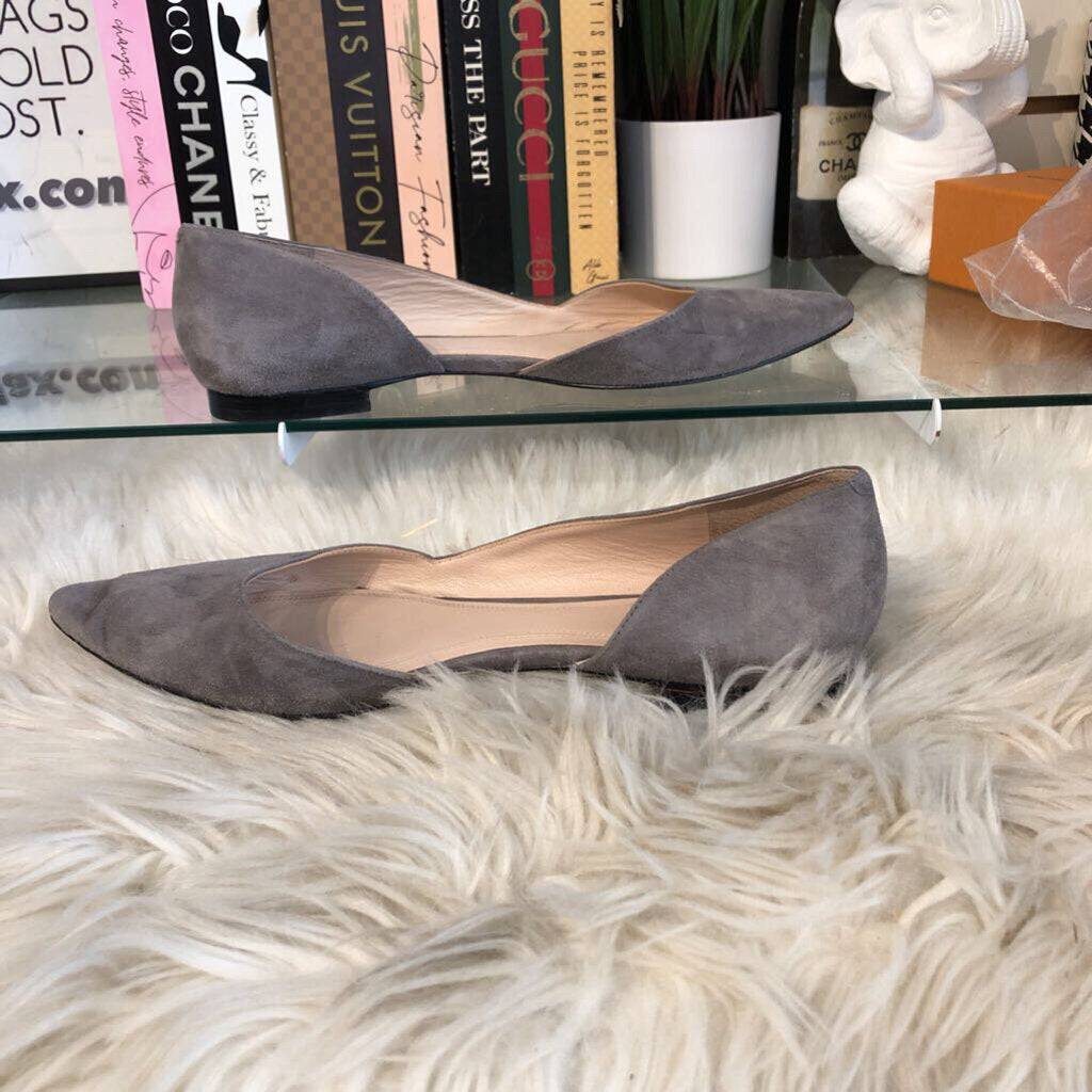 9.5 SUEDE POINTED TOE FLAT