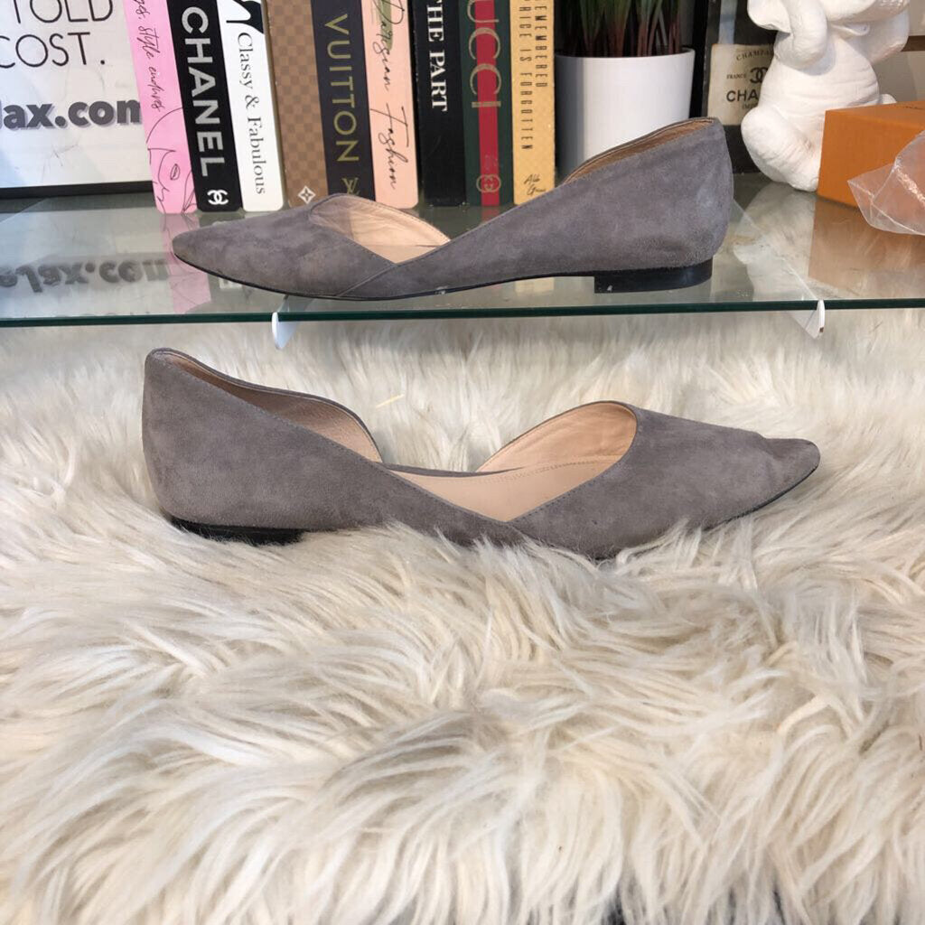 9.5 SUEDE POINTED TOE FLAT