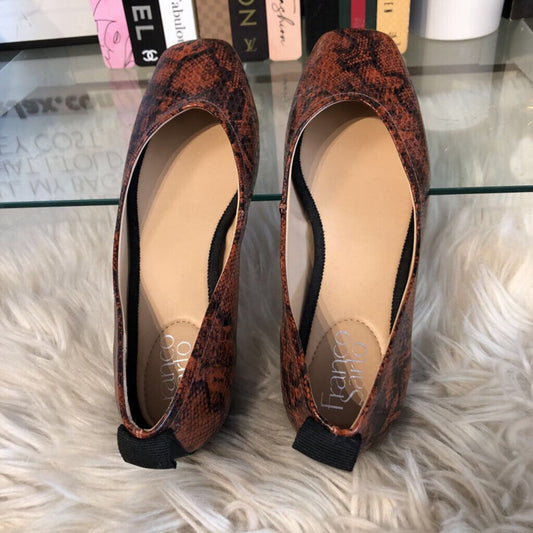 6.5 PYTHON AILEE FLAT SIENNA HEEL