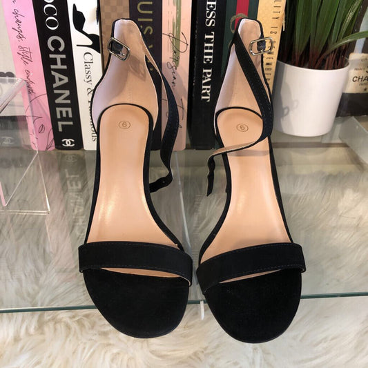 6 PEEPTOE ANKLE STRAP HEEL