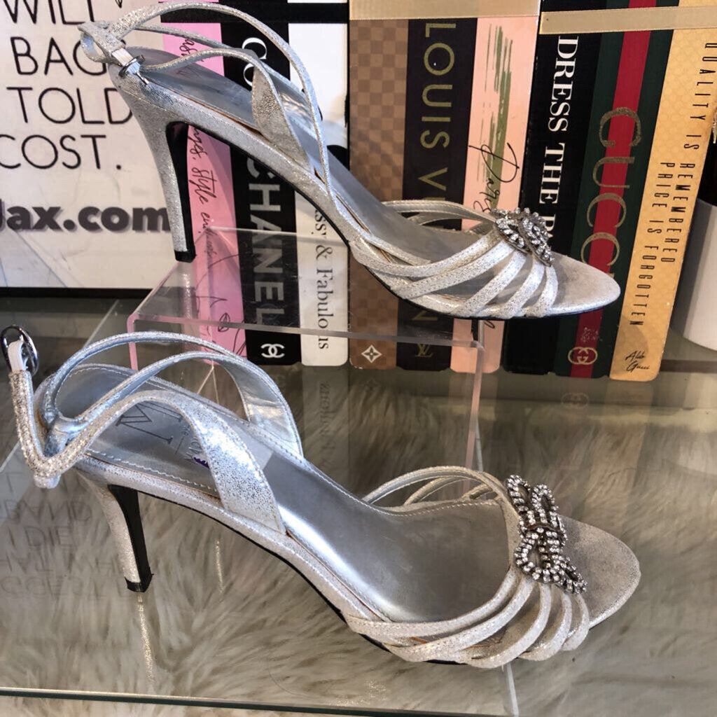 8.5 BEJEWELED STRAPPY HEEL