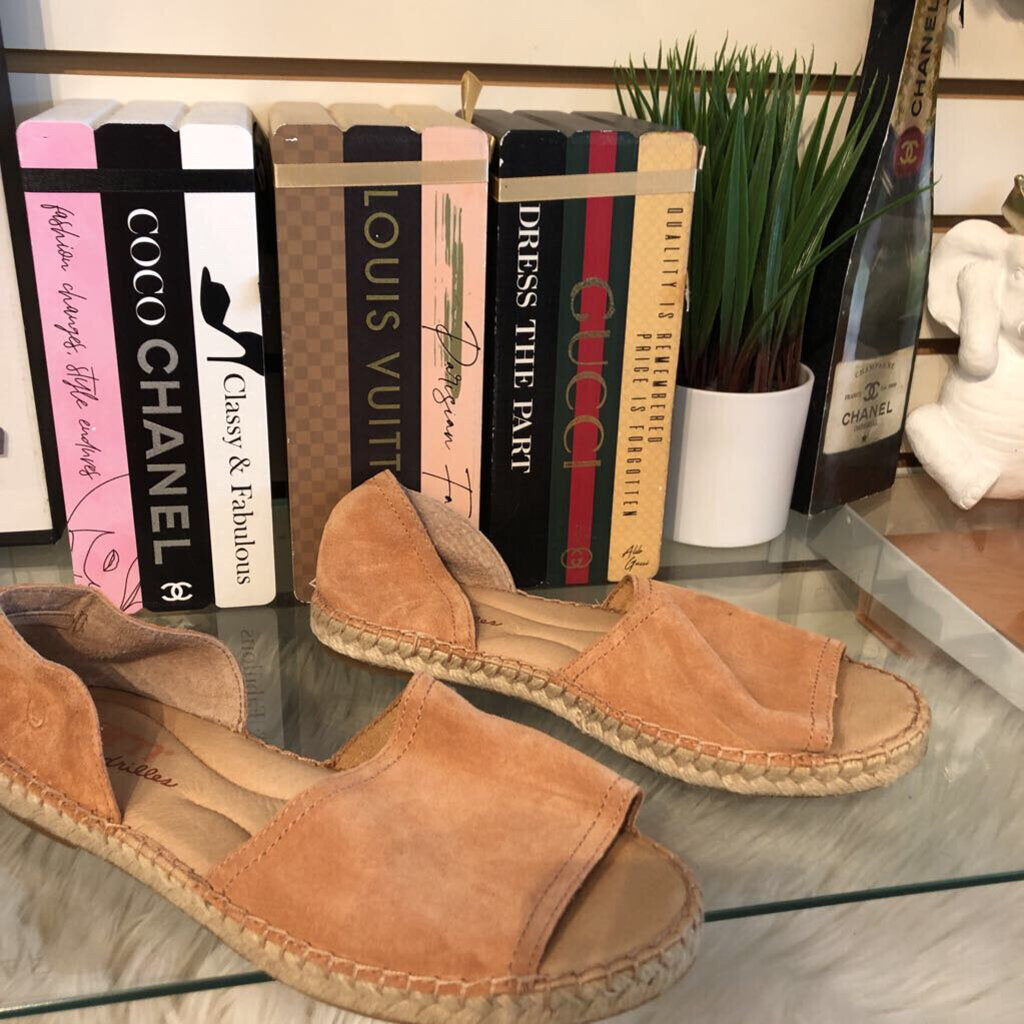 8.5 SUEDE PEEPTOE ESPADRILLES