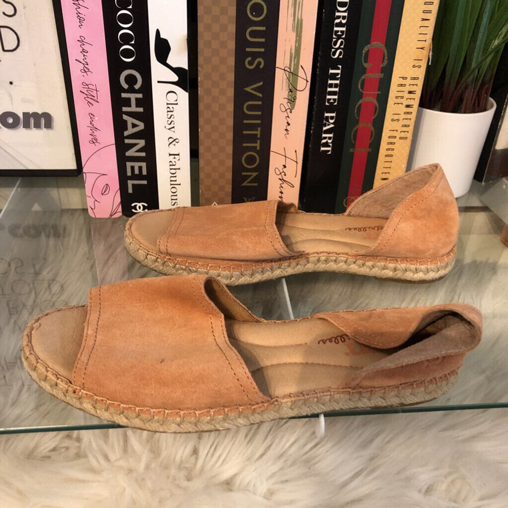 8.5 SUEDE PEEPTOE ESPADRILLES