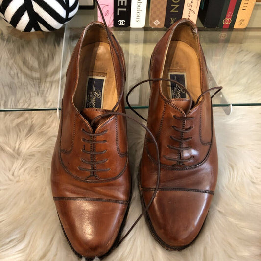 7.5D BROWN LEATHER SHOE