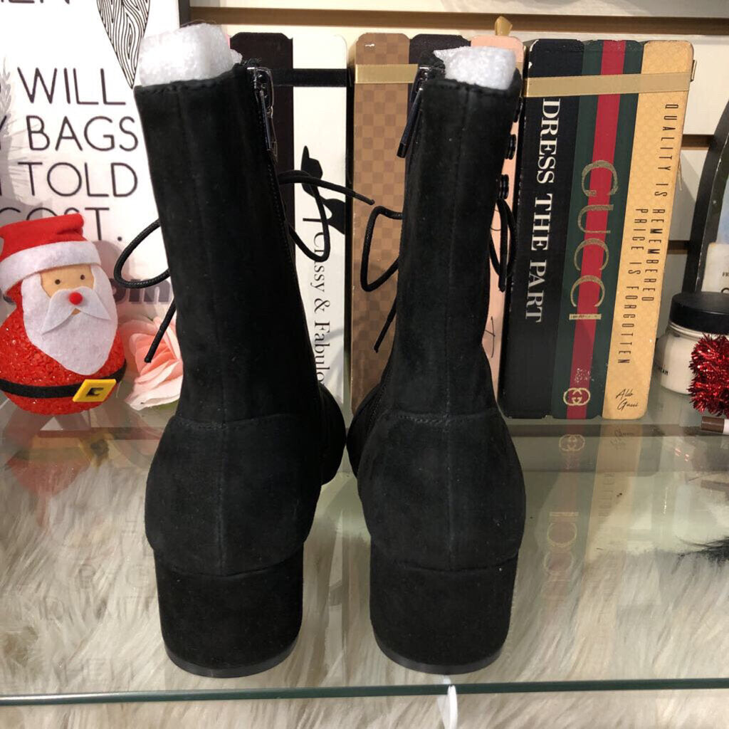 BOTKIER BLACK SUEDE LACEUP BOOT