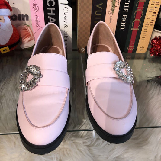 GIANNI BINI PINK W/JEWEL LOAFER