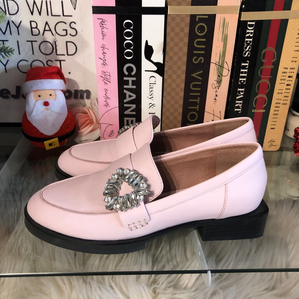 GIANNI BINI PINK W/JEWEL LOAFER