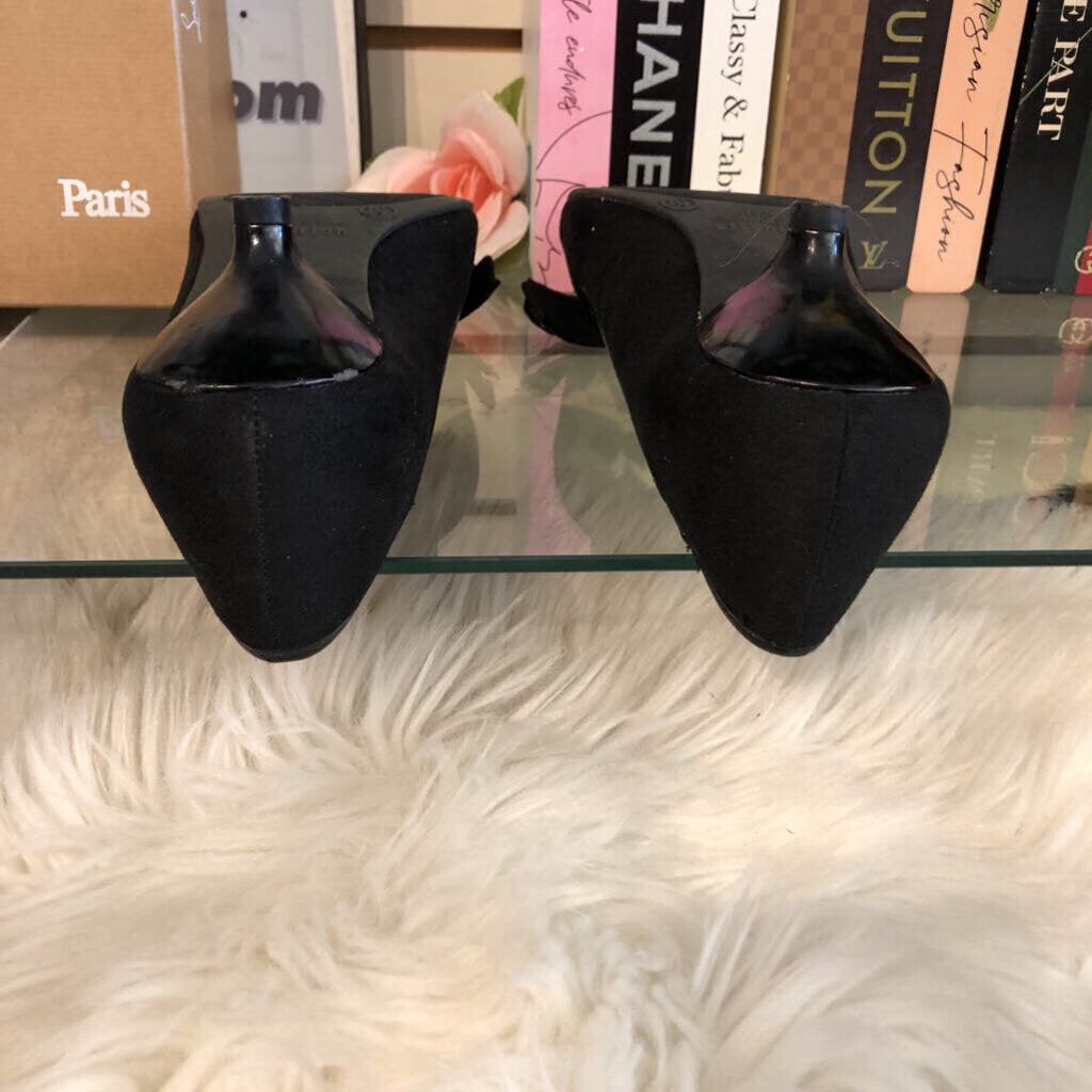 8.5 PEEPTOE BOW KITTEN HEEL