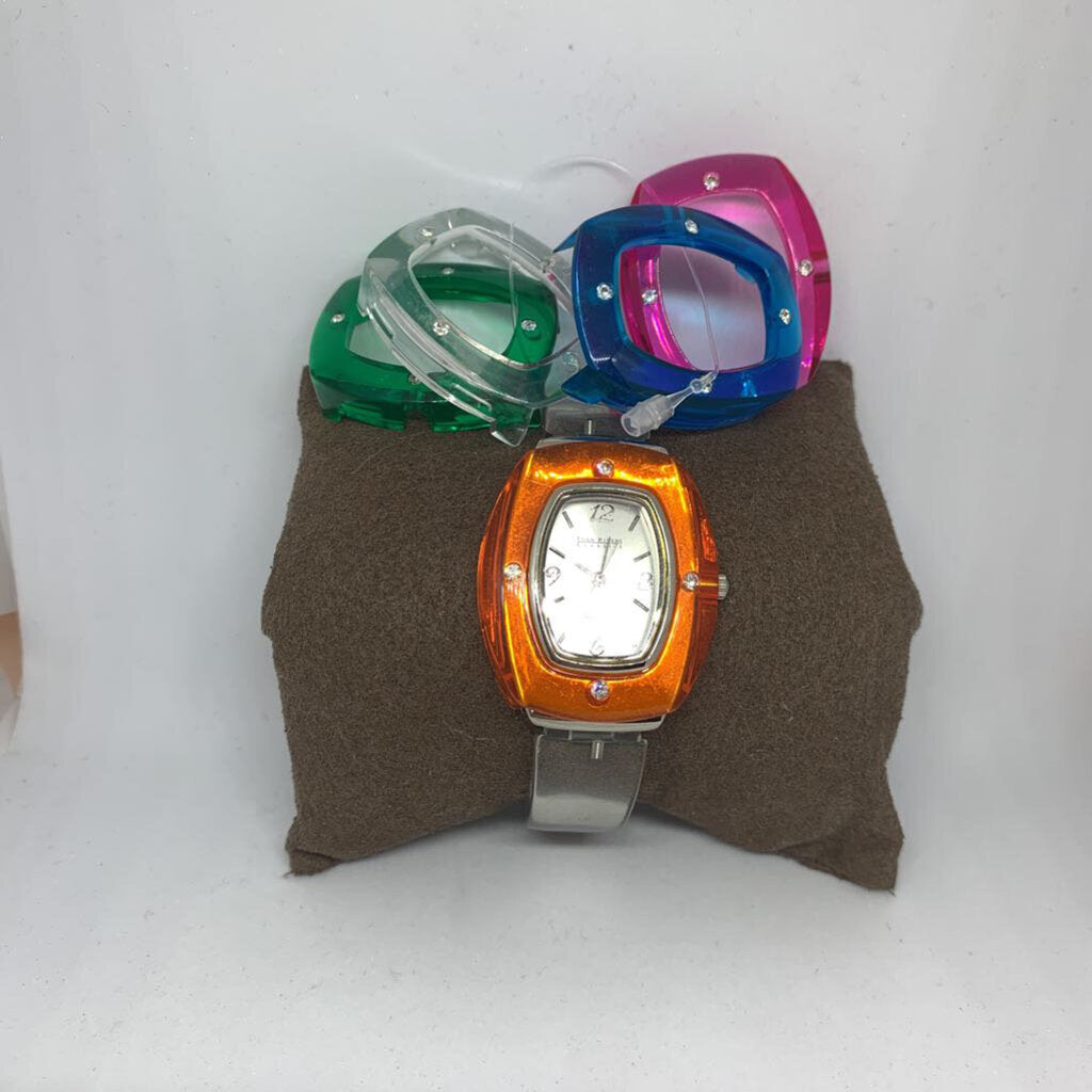 JOAN RIVER CLEAR INTERCHANGEABLE WATCH