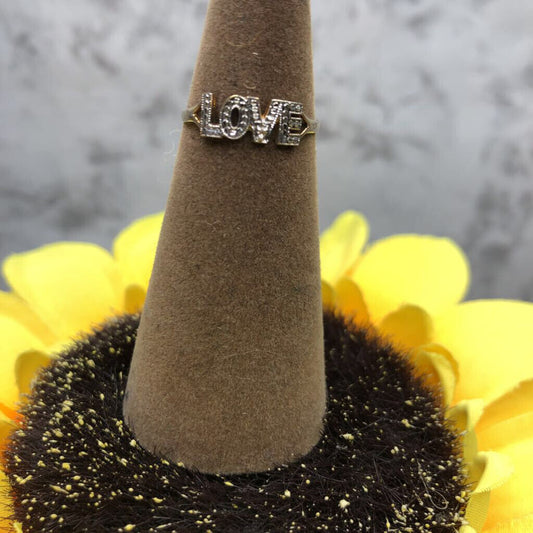 10KT YELLOW GOLD LOVE RING